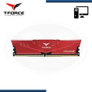 MEMORIA 8GB DDR4 T-FORCE VULCAN Z RED BUS 3200MHz (PN:TLZRD48G3200HC16F01)