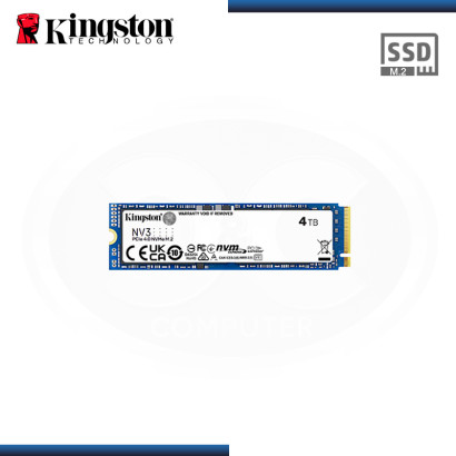 SSD 4TB KINGSTON NV3 M.2 2280 NVMe PCIe GEN4x4 (PN:SNV3S/4000G)