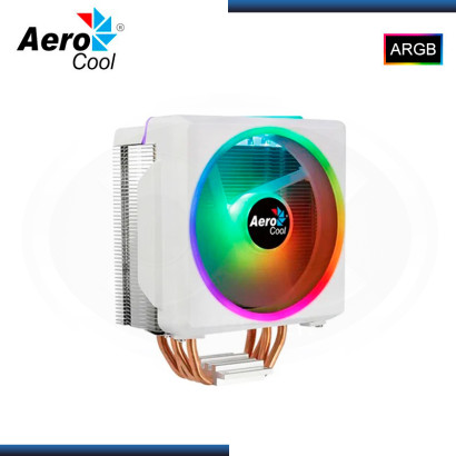 AEROCOOL CYLON 4F ARGB WHITE REFRIGERACION AIRE AMD/INTEL (PN:4710562758979)