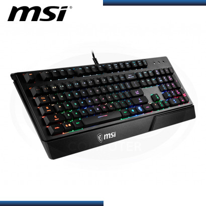 TECLADO MSI VIGOR GK20 RAINBOW MULTIMEDIA BLACK USB (PN:S1104US261CLA)