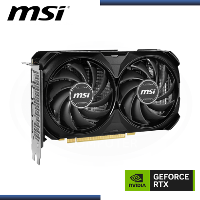 MSI GEFORCE RTX 4060Ti 16GB GDDR6 128BITS VENTUS 2X BLACK OC (PN:912-V517-211)