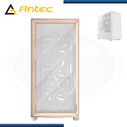 CASE ANTEC FLUX WHITE SIN FUENTE VIDRIO TEMPLADO USB 3.0/USB TYPE-C (PN:0-761345-10134-9)