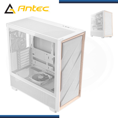 CASE ANTEC FLUX WHITE SIN FUENTE VIDRIO TEMPLADO USB 3.0/USB TYPE-C (PN:0-761345-10134-9)