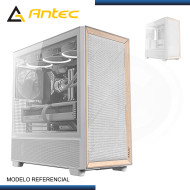 CASE ANTEC FLUX WHITE SIN FUENTE VIDRIO TEMPLADO USB 3.0/USB TYPE-C (PN:0-761345-10134-9)