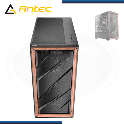 CASE ANTEC FLUX BLACK SIN FUENTE VIDRIO TEMPLADO USB 3.0/USB TYPE-C (PN:0-761345-10133-2)