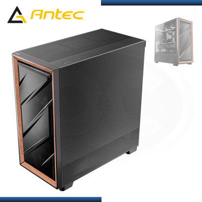 CASE ANTEC FLUX BLACK SIN FUENTE VIDRIO TEMPLADO USB 3.0/USB TYPE-C (PN:0-761345-10133-2)