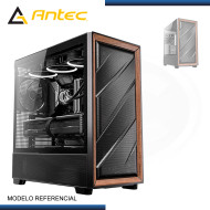 CASE ANTEC FLUX BLACK SIN FUENTE VIDRIO TEMPLADO USB 3.0/USB TYPE-C (PN:0-761345-10133-2)