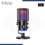 MICROFONO FIFINE AM6 AMPLIGAME BLACK RGB CONDENSADOR USB