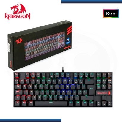 PROMO GAMER FESTIVAL : TECLADO REDRAGON KUMARA K552 RGB BLACK SWITCH BLUE "LLEVATE GRATIS MOUSE INVADER M719 RGB WIRED USB "