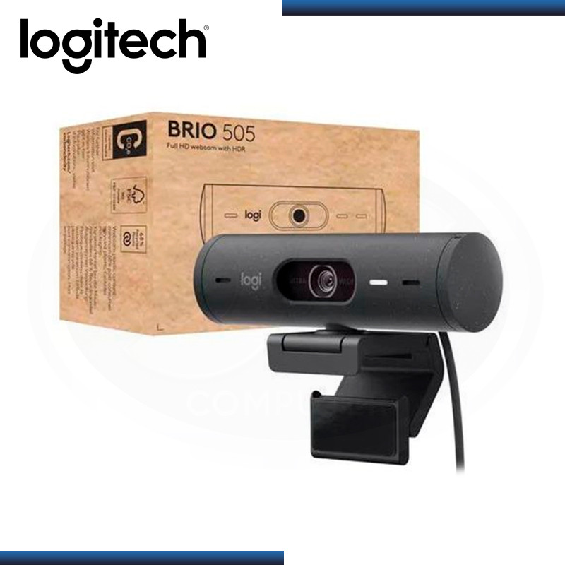 WEBCAM LOGITECH BRIO 505 GRAFITO FULL HD 1080P USB-C (PN:960-001515)