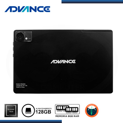 TABLET ADVANCE NOVAPAD NP6050 10.36" MEMORIA 8GB/ALMACENAMIENTO 128GB/WIFI/BT/4G LTE/ANDROID 14