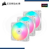 CORSAIR RS120 ARGB WHITE 120MM PACKx3 COOLER PARA CASE (PN:CO-9050185-WW)