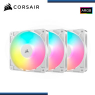 CORSAIR RS120 ARGB WHITE 120MM PACKx3 COOLER PARA CASE (PN:CO-9050185-WW)