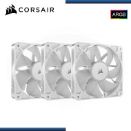 CORSAIR RS120 ARGB WHITE 120MM PACKx3 COOLER PARA CASE (PN:CO-9050185-WW)