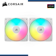 CORSAIR RS140 ARGB WHITE 140MM PACKx2 COOLER PARA CASE (PN:CO-9050187-WW)