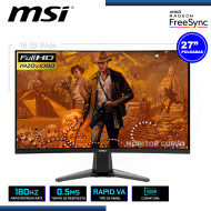 MONITOR LED 27" MSI MAG 27C6F CURVO 1920x1080 HDMI DP 0.5MS/180Hz/AMD FREESYNC