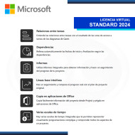 MICROSOFT PROJECT STANDARD 2024 LICENCIA VIRTUAL (ESD) 1 PC MULTILENGUAJE (PN:EP2-07057)