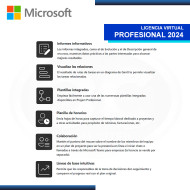 MICROSOFT PROJECT PROFESIONAL 2024 LICENCIA VIRTUAL (ESD) 1 PC (PN:EP2-07001)