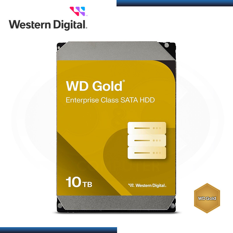 DISCO DURO 10TB WD GOLD ENTERPRISE CLASS NAS SATA 6GB/s FORMATO 3.5" (PN:WD102KRYZ)