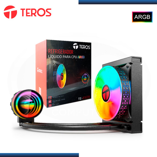 TEROS TE-8163N ARGB BLACK REFRIGERACION LIQUIDA AMD/INTEL (PN:TE-8163N)