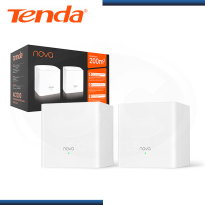 SISTEMA INALAMBRICO MESH TENDA MW3 WHITE AC1200 1200MBPS PACK 2 (PN:MW3-2PACK)