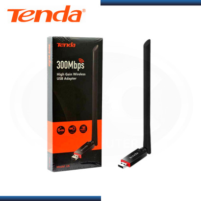 ADAPTADOR INALAMBRICO USB CON ANTENA TENDA U6 300MBPS