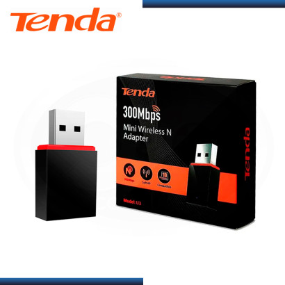 ADAPTADOR INALAMBRICO USB MINI TENDA U3 300MBPS