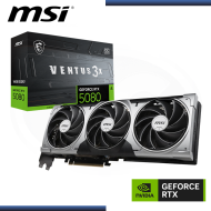 MSI GEFORCE RTX 5080 16GB GDDR7 256BITS VENTUS 3X OC (PN:G5080-16V3C)