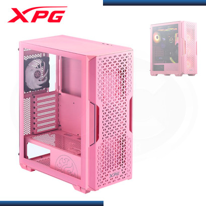 CASE XPG STARKER AIR PINK ARGB SIN FUENTE VIDRIO TEMPLADO USB 3.0 (PN:STARKERAIR-PK-CUS)