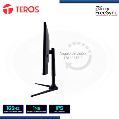 MONITOR LED 27" TEROS TE-2752G 1920X1080 HDMI DP 1MS/165Hz/AMD FREESYNC