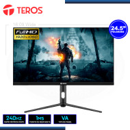 MONITOR LED 24.5" TEROS TE-2410G 1920X1080 HDMI DP 1MS/240Hz