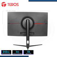 MONITOR LED 24.5" TEROS TE-2410G 1920X1080 HDMI DP 1MS/240Hz