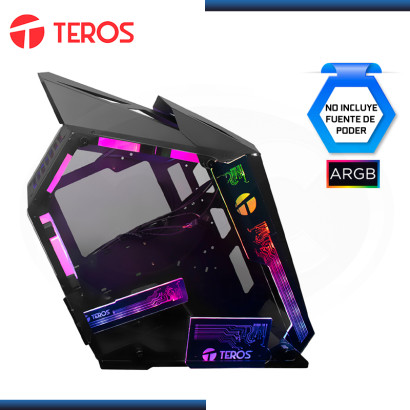 CASE TEROS TE-1314G ARGB BLACK SIN FUENTE VIDRIO TEMPLADO USB 3.0/USB 2.0