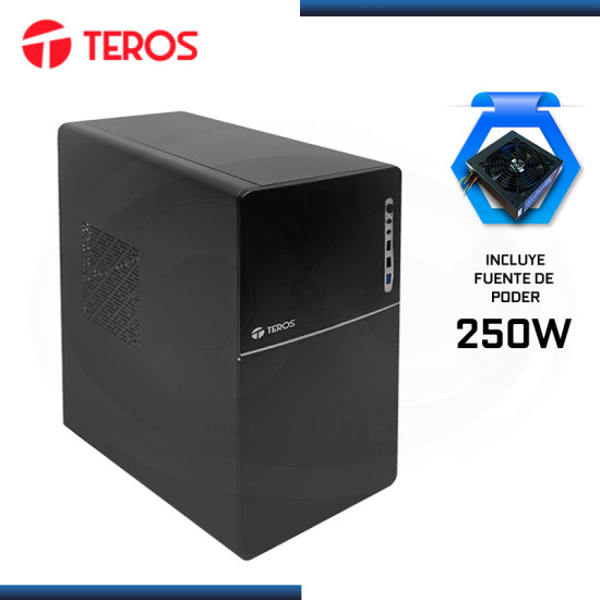 CASE TEROS TE-1038S BLACK CON FUENTE 250W USB 3.0/USB 2.0