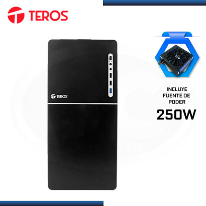 CASE TEROS TE-1038S BLACK CON FUENTE 250W USB 3.0/USB 2.0