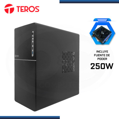 CASE TEROS TE-1038S BLACK CON FUENTE 250W USB 3.0/USB 2.0