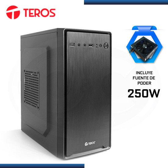 CASE TEROS TE-1029S BLACK CON FUENTE 250W USB 3.0/USB 2.0