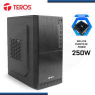 CASE TEROS TE-1028S BLACK CON FUENTE 250W USB 3.0/USB 2.0