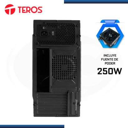 CASE TEROS TE-1028S BLACK CON FUENTE 250W USB 3.0/USB 2.0