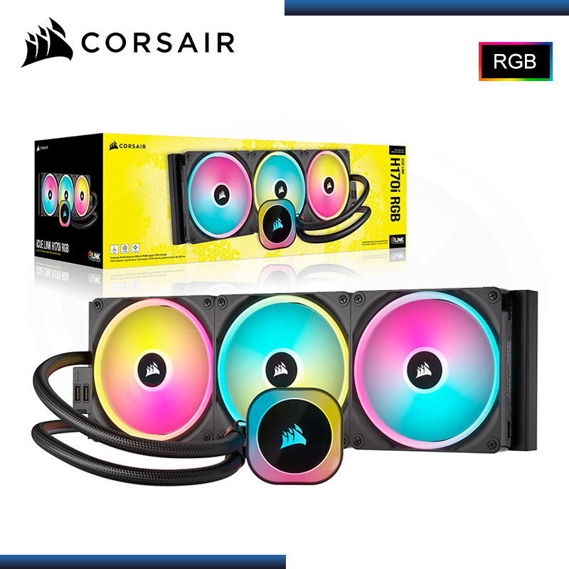 CORSAIR ICUE LINK H170i RGB AIO BLACK REFRIGERACION LIQUIDA AMD/INTEL (PN:CW-9061004-WW)