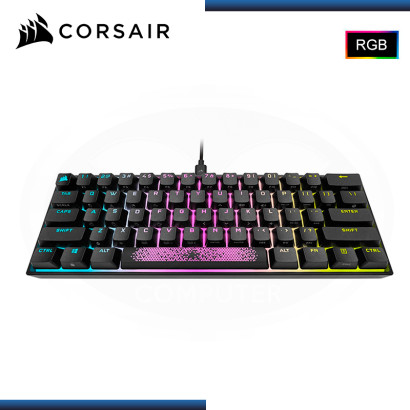 TECLADO CORSAIR K65 RGB MINI 60% CHERRY MX SPEED MECANICO WIRED USB (PN:CH9194014-NA)