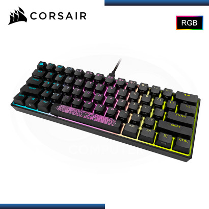 TECLADO CORSAIR K65 RGB MINI 60% CHERRY MX SPEED MECANICO WIRED USB (PN:CH9194014-NA)