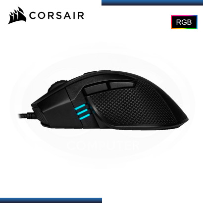 MOUSE CORSAIR IRONCLAW RGB FPS/MOBA BLACK 18,000 DPI CONEXION WIRED USB (PN:CH-9307011-NA)