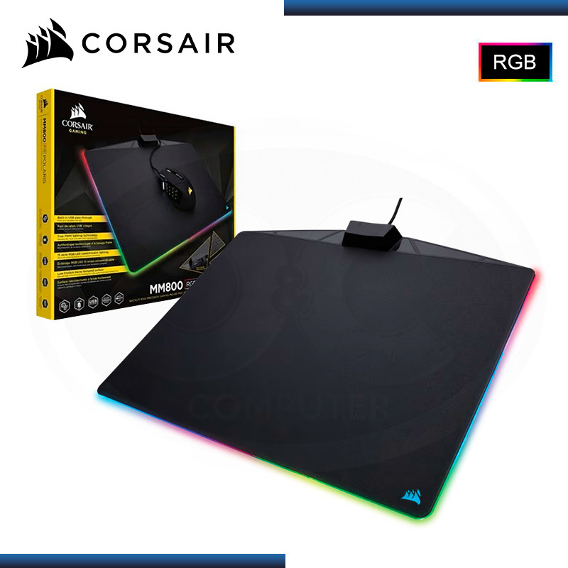 MOUSE PAD CORSAIR MM800 RGB POLARIS MEDIUM 350x260x5mm (PN:CH-9440020-NA)