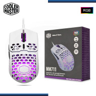 MOUSE COOLER MASTER MM711 RGB WHITE MATTE GAMING (PN:MM-711-WW0L1)