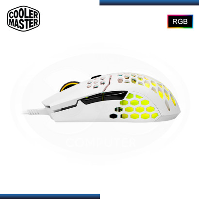 MOUSE COOLER MASTER MM711 RGB WHITE MATTE GAMING (PN:MM-711-WW0L1)