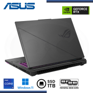 LAPTOP ASUS ROG STRIX G16 G614JV-AS94 /GEFORCE RTX 4060/CORE I9 13980HX/PANTALLA 16"/MEMORIA 16GB DDR5/SSD 1TB M.2/WIN 11