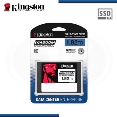 SSD 1.92TB KINGSTON DC600M SATA III FORMATO 2.5" (PN:SEDC600M/1920G)