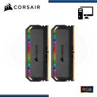 KIT MEMORIA 32GB (2x16GB) DDR4 CORSAIR DOMINATOR PLATINUM RGB BUS 3200MHZ (PN:CMT32GX4M2C3200C16) *** OEM ***