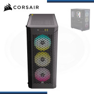 CASE CORSAIR 480T AIRFLOW RGB BLACK SIN FUENTE VIDRIO TEMPLADO USB 3.2 (PN:CC-9011272-WW)